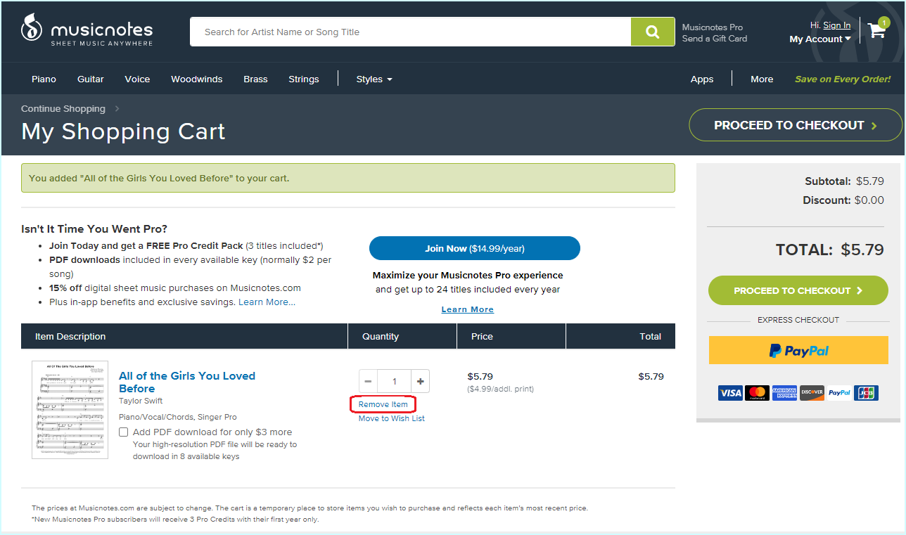 How do I remove items from my cart? – Support Home