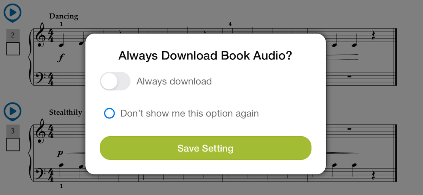 Interactive Digital Music Books How to Download Audio Files Support
